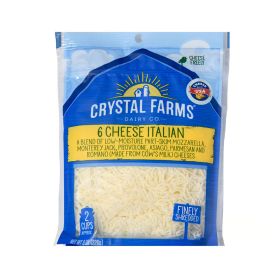 Crystal Farms Italian 6 Shredded Cheese