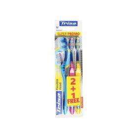 Trisa Trio Flex Head Medium Toothbrush