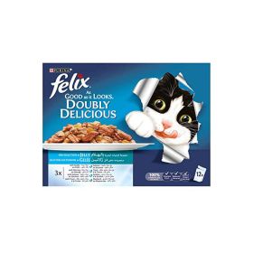 Purina Felix Cat Doubly Delicious Fish Selection in Jelly Cat Food