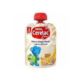 Nestle Cerelac Puree Banana Orange Biscuit 