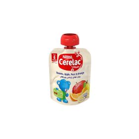 Nestle Cerelac Fruits Puree Pouch Banana Apple Pear Orange