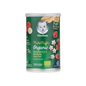 Gerber Bio Puff Banana Raspberry 
