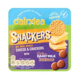Dairylea Snackers Cheese & Crackers with Cadbury Dairy Milk Buttons
