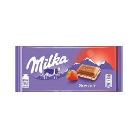 Milka Strawberry Chocolate Bar