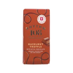 Rhythm 108 Vegan Hazelnut Truffle With Milk Chocolate Bar