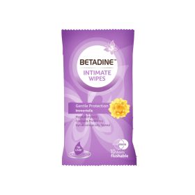 Betadine Intimate Wipes Gentle Protection Immortelle