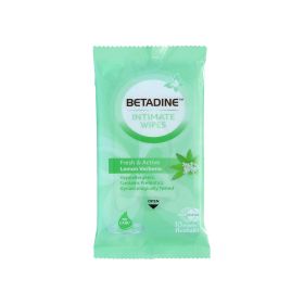 Betadine Feminine Wipes Fresh and  Active Lemon Verbena