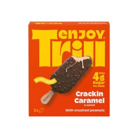 Enjoy Trill Crackin Caramel With Crushed Peanuts Ice Cream Stick