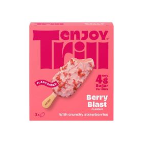 Enjoy Trill Berry Blast With Crunchy Strawberries Ice Cream Stick