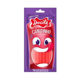Docile Canudinho Strawberry Jellies Strips