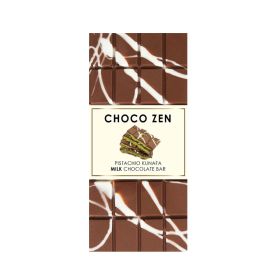 Choco Zen Pistachio Kunafa Milk Chocolate Bar