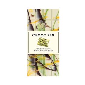 Choco Zen Pistachio Kunafa White Chocolate Bar