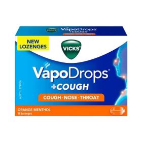Vicks Vapo Drop Orange Menthol Lozenges