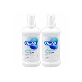 Oral B Fresh Mint Gum and Enamel Care Mouth Wash