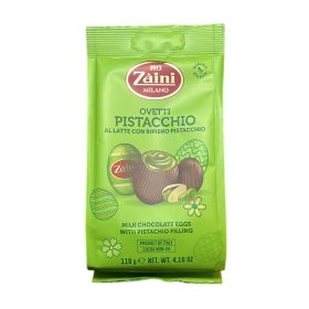Zaini Milk Chocolate Eggs with Pistachio Cream Filling