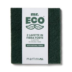 Martini Strong Scourer Cloth Loofah 2-Pieces Green