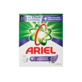 Ariel Lavender Freshness Laundry Detergent Powder For Front & Top Load 2.25KG