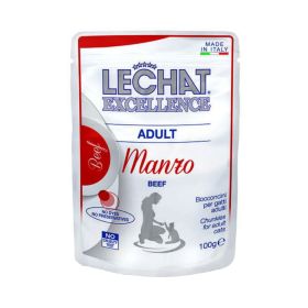 Lechat Excellence Wet Pouch with Beef for Adult Cat
