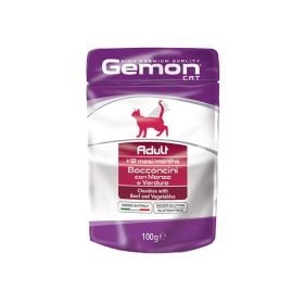 Gemon Chunky Beef & Vegetables Wet Food For Adult Cat