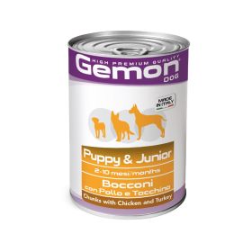 Gemon Chunky Chicken & Turkey Wet Food For Puppy & Junior Dog