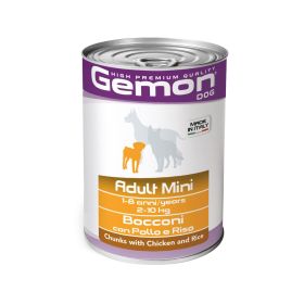 Gemon Chunky Chicken & Rice Wet Food For Adult Mini Dog
