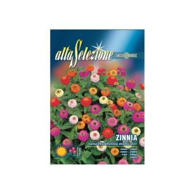 Alta Flower Zinnia Dwarf Thumbelina Mixed Seeds