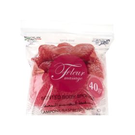Zeca Perfumed Bath Sponges Raspberry
