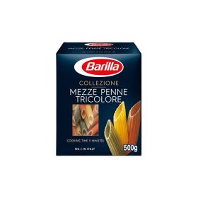Barilla Mezze Penne Tricolore Pasta