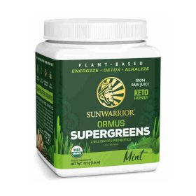 Sunwarrior Organic Ormus Supergreens Mint Protein Powder