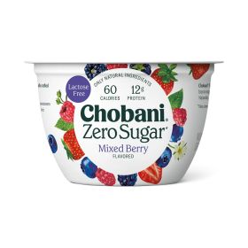 Chobani Zero Sugar Mixed Berry Lactose Free Yogurt