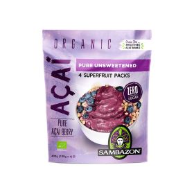 Sambazon Organic Acai Berry Unsweetened 4 Superfruit