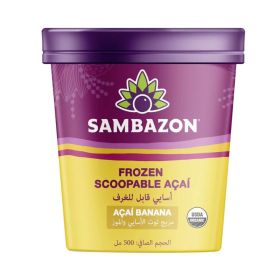 Sambazon Organic Frozen Scoopable Acai With Banana