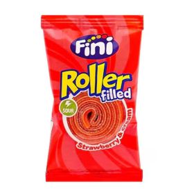 Fini Roller Filled Strawberry & Ice Cream Sour Candies