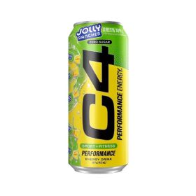 C4 Zero Sugar Sport + Fitness Jolly Rancher Green Apple Energy Drink 472ML