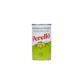 Perello Pitted Green Olives with Chilli