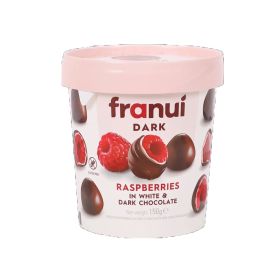 Franui Raspberries In White & Dark Chocolate