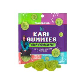 Feastables Sour Green Apple Karl Gummies