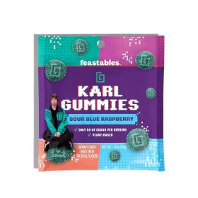 Feastables Sour Green Raspberry Karl Gummies