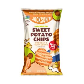 Jackson's Kettle Cooked Cheddar & Sour Cream Sweet Potato Chips with Avocado Oil