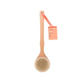 Cleanlogic Wooden Handle Bristle Bath Brush Assorted