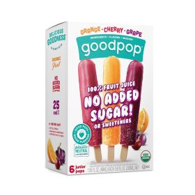 Goodpop Orange Cherry Grape Ice Pops