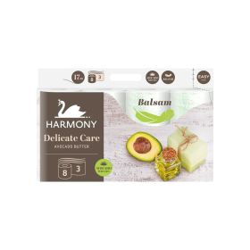 Harmony Delicate Care Avocado Butter Toilet Tissue Rolls