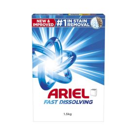 Ariel Fast Dissolving Semi-Automatic Laundry Detergent Powder For Top Load 1.5KG