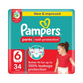 Pampers Rash Protectant Size 6 Pants Diapers