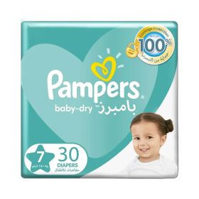 Pampers Baby Dry Size 7 Taped Diapers