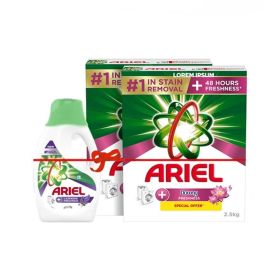 Ariel Downy Freshness Detergent Powder + Liquid Detergent with Lavender For Front & Top Load