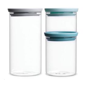 Brabantia Stackable Glass Jar Set