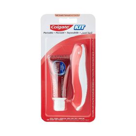 Colgate Travel ToothBrush Soft Kit + Optic White Toothpaste