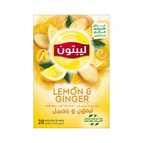 Lipton Herbal Tea Bags Lemon Ginger