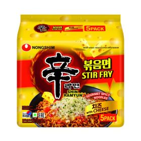 Nongshim Ramyun Stir Fry with Cheese
